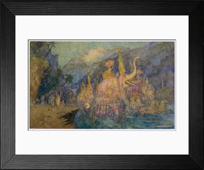 Framed Print : Heroes Rise from Ganges Framed Print : Heroes Rise from Ganges