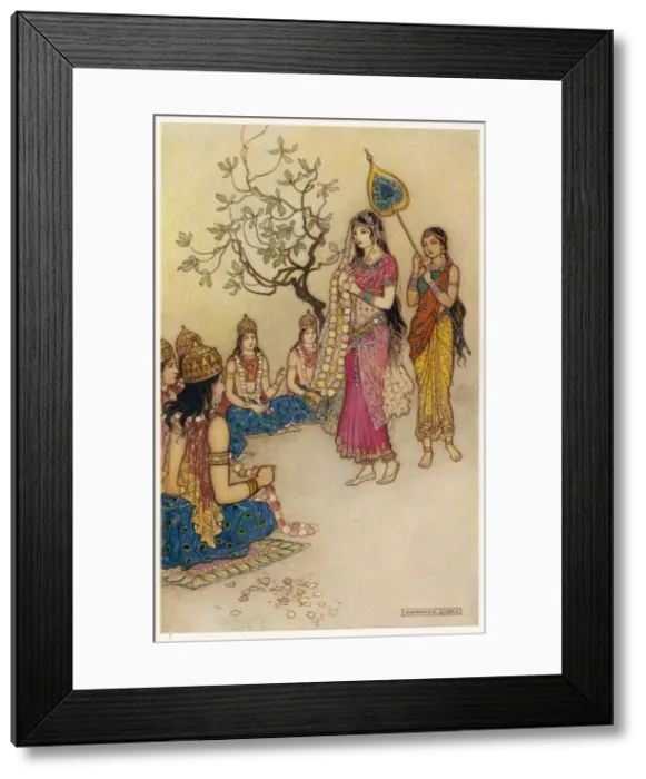 Framed Print : Damayanti Chooses Nala Framed Print : Damayanti Chooses Nala