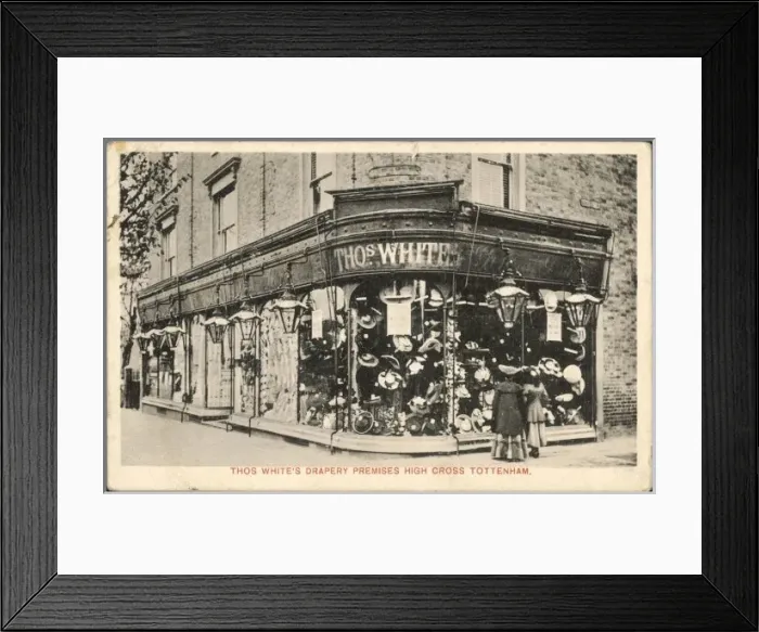 Framed Print : Drapery Store Photo 1905 Framed Print : Drapery Store Photo 1905