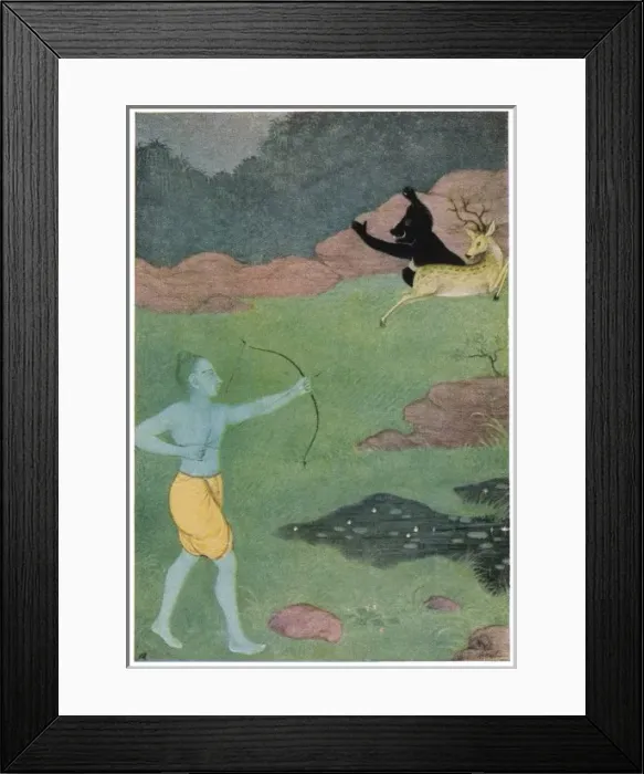 Framed Print : Rama Slays Maricha Framed Print : Rama Slays Maricha
