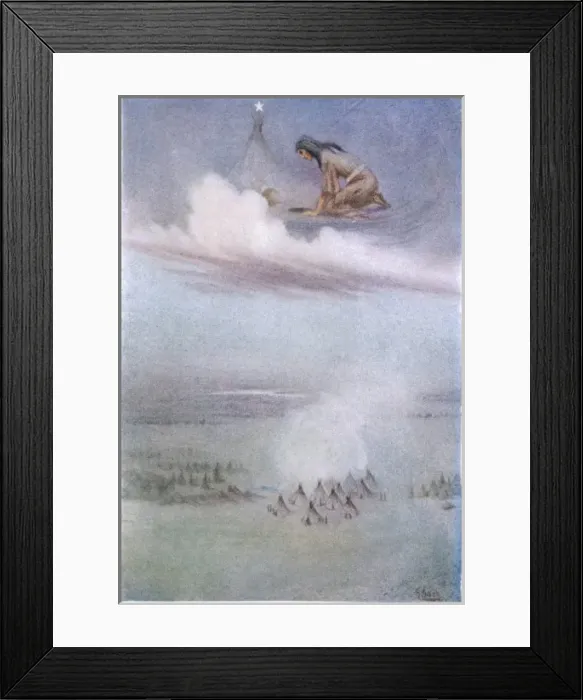 Framed Print : Native Indian Myth / 1914 Framed Print : Native Indian Myth / 1914
