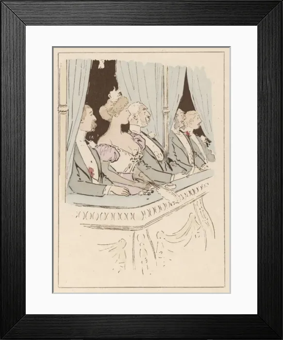 Framed Print : Social / Theatregoers 1890 Framed Print : Social / Theatregoers 1890