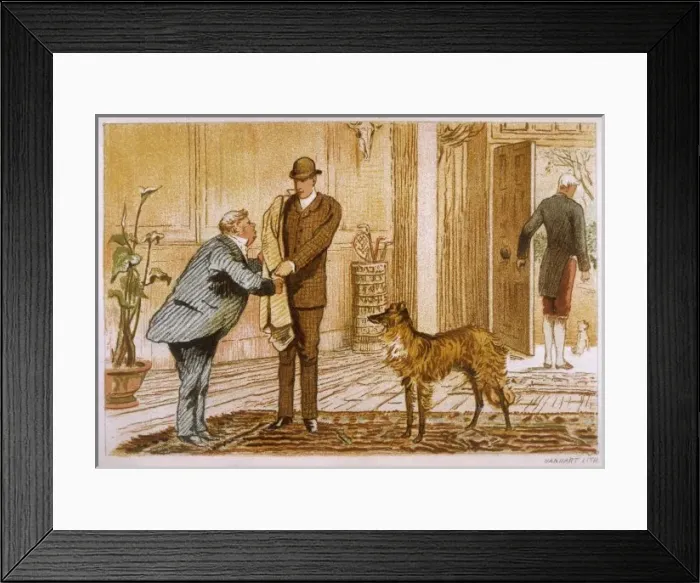 Framed Print : Social / Arriving at Hall Framed Print : Social / Arriving at Hall