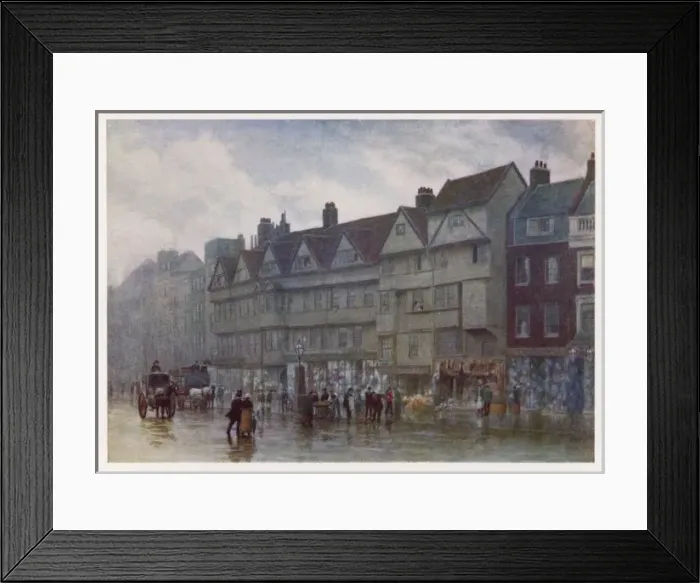 Framed Print : Staples Inn / Holborn 1884 Framed Print : Staples Inn / Holborn 1884