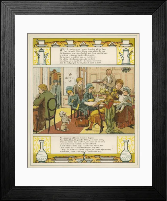 Framed Print : French Station Buffet Framed Print : French Station Buffet