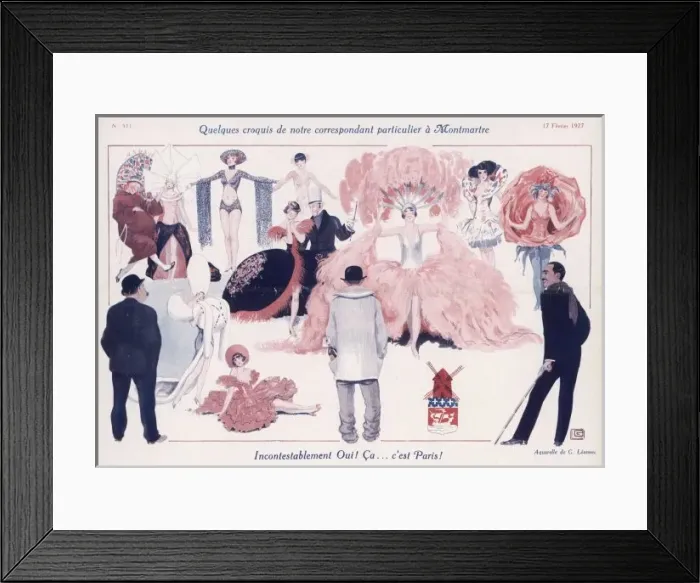 Framed Print : The Tourists Paris Framed Print : The Tourists Paris