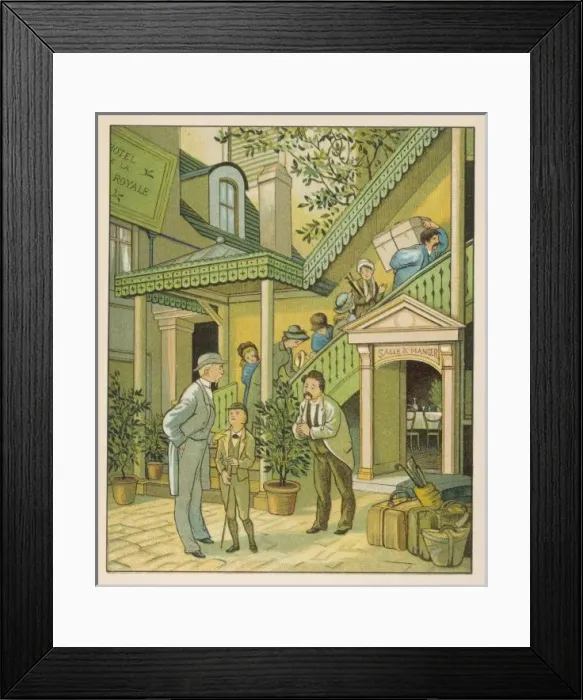 Framed Print : At a French Hotel Framed Print : At a French Hotel