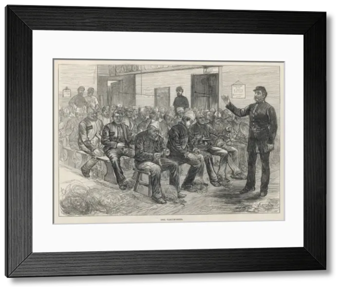 Framed Print : Oakum Shed / Prison / 1874 Framed Print : Oakum Shed / Prison / 1874