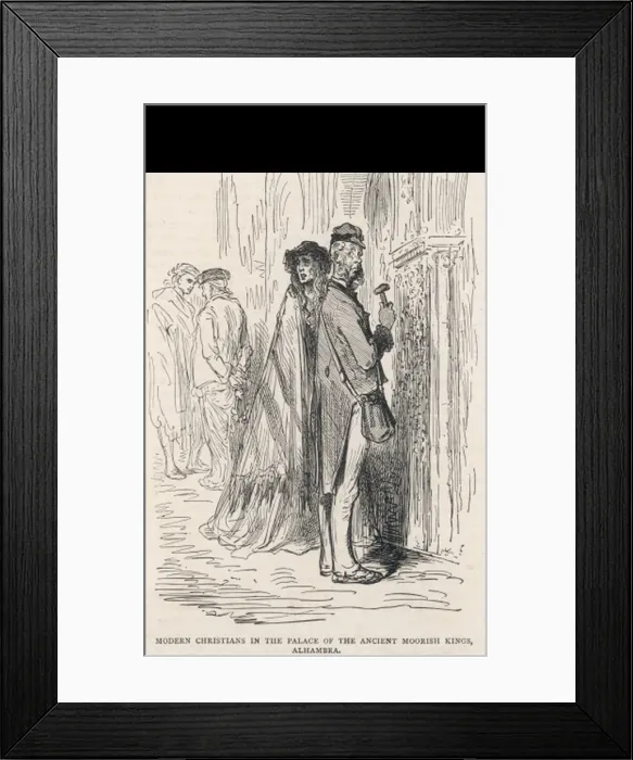 Framed Print : Tourist Vandalism Spain Framed Print : Tourist Vandalism Spain