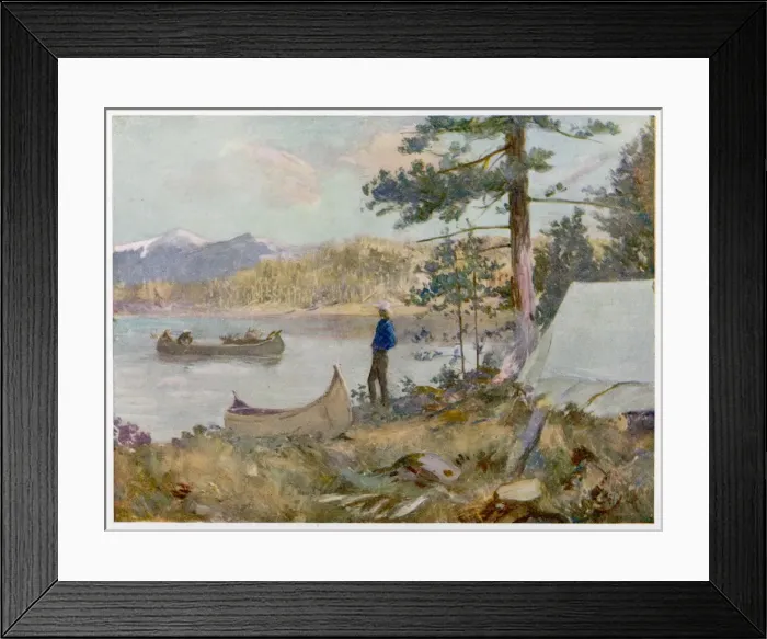 Framed Print : Camping in Canada Framed Print : Camping in Canada
