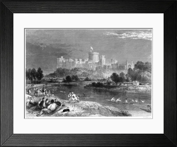 Framed Print : Windsor Castle C. 1852 Framed Print : Windsor Castle C. 1852