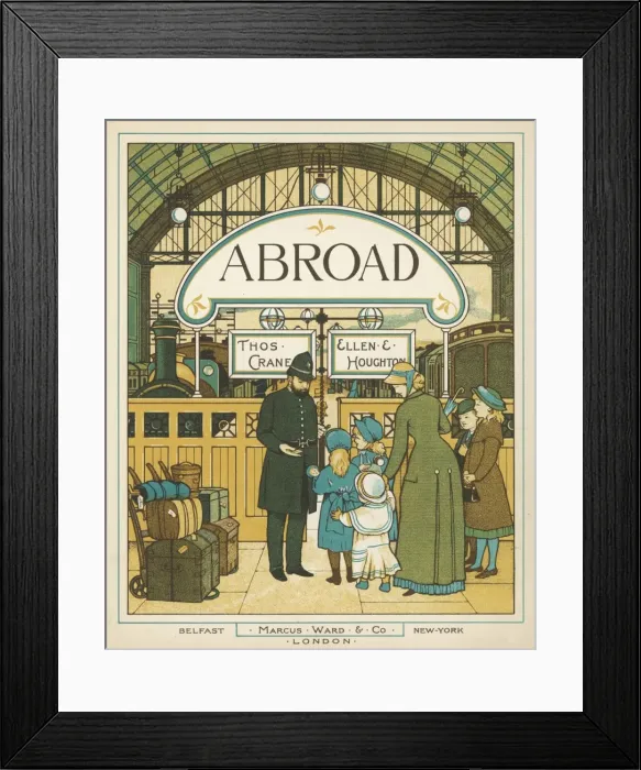 Framed Print : Railway Station 1882 Framed Print : Railway Station 1882