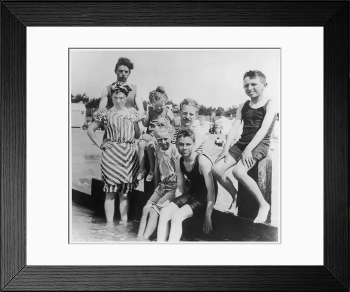 Framed Print : Family Holiday 1908 Framed Print : Family Holiday 1908