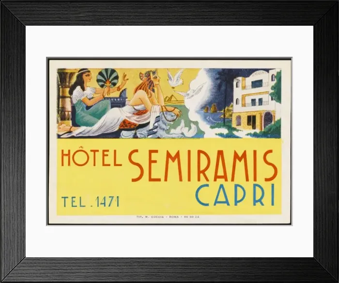 Framed Print : Label from Capri Framed Print : Label from Capri