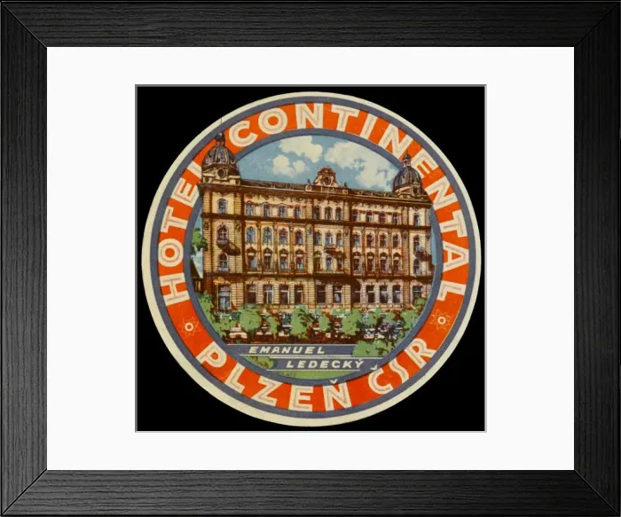 Framed Print : Label, Czechoslovakia Framed Print : Label, Czechoslovakia