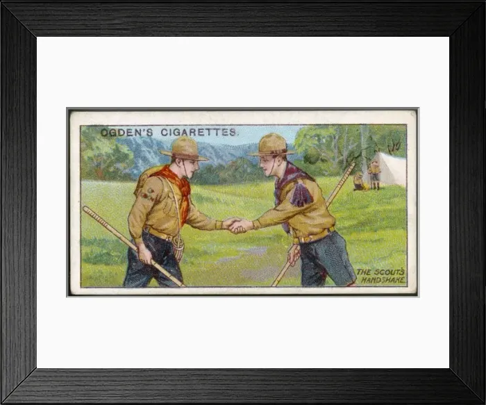 Framed Print : Scouts / Handshake 20C Framed Print : Scouts / Handshake 20C