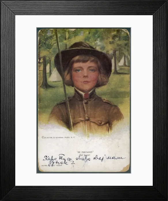 Framed Print : Scouts / American Girl 20C Framed Print : Scouts / American Girl 20C