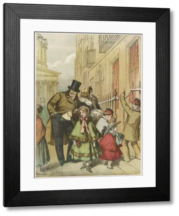 Framed Print : Churchgoing / Charity 19C Framed Print : Churchgoing / Charity 19C