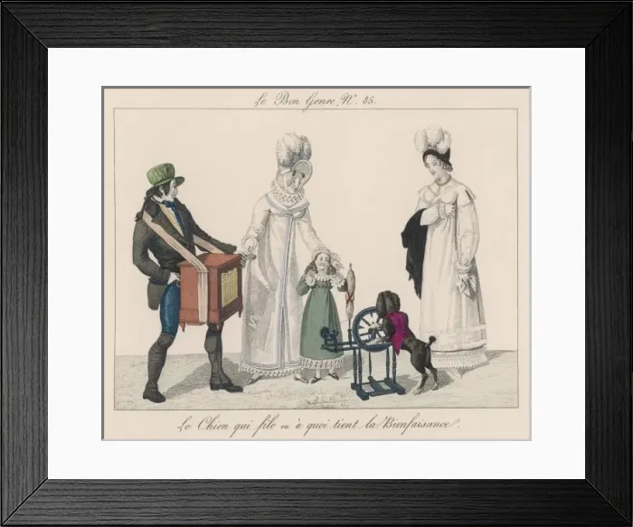 Framed Print : Costume / Bon Genre C. 1816 Framed Print : Costume / Bon Genre C. 1816
