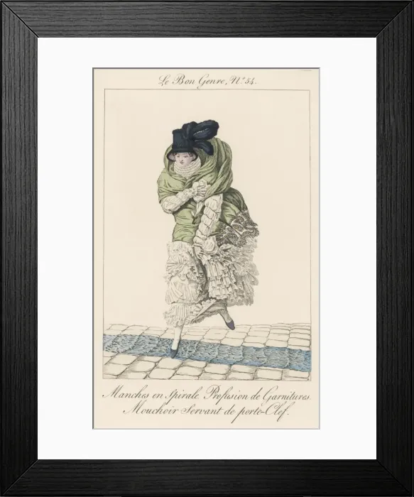 Framed Print : Cross Paris Street 1815 Framed Print : Cross Paris Street 1815