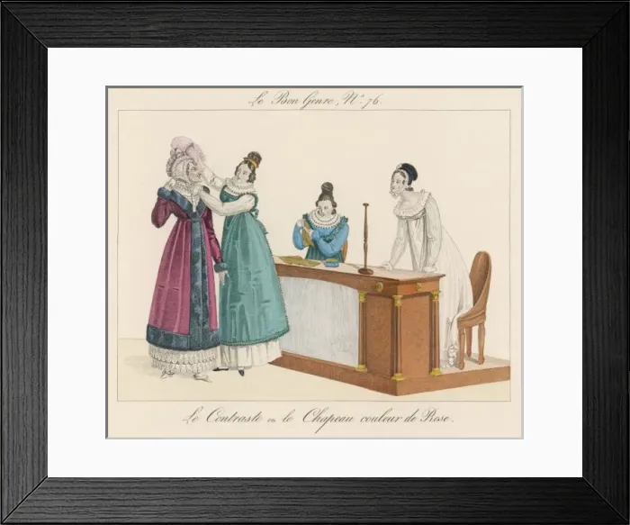 Framed Print : Bon Genre No. 76 Costume Framed Print : Bon Genre No. 76 Costume