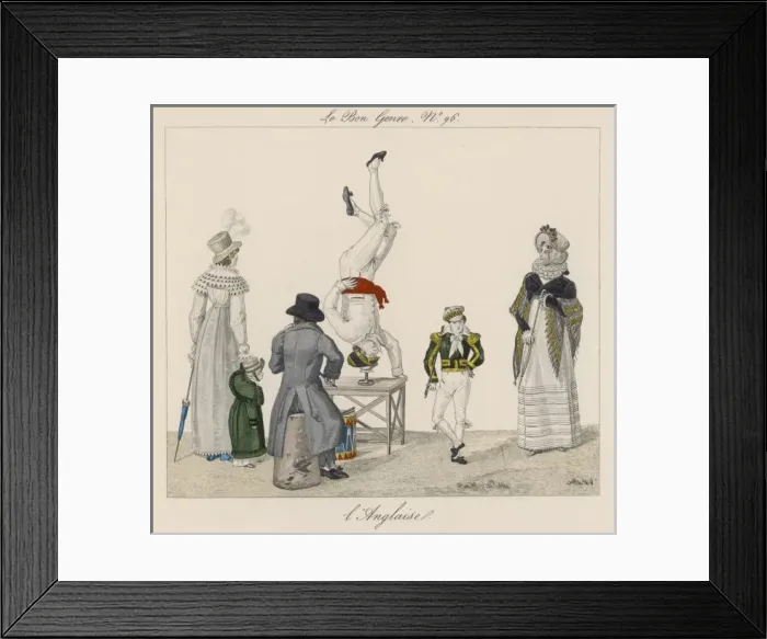Framed Print : English Fashions C. 1815 Framed Print : English Fashions C. 1815