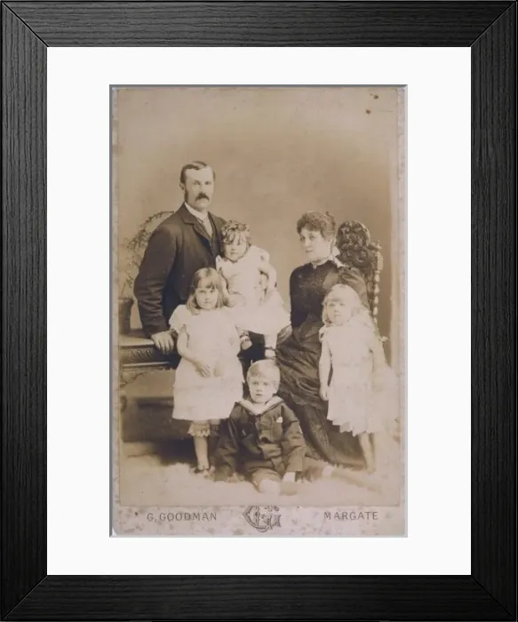 Framed Print : Family Photo / Six C1890 Framed Print : Family Photo / Six C1890