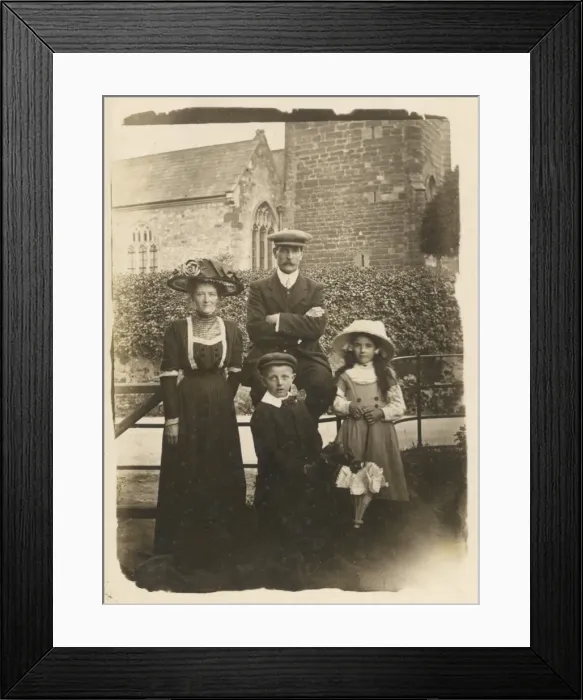 Framed Print : Family / Outside Church Framed Print : Family / Outside Church