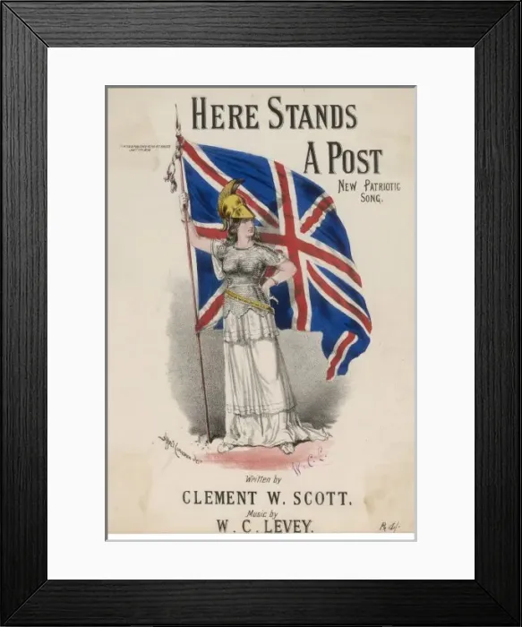 Framed Print : Here Stands a Post Framed Print : Here Stands a Post