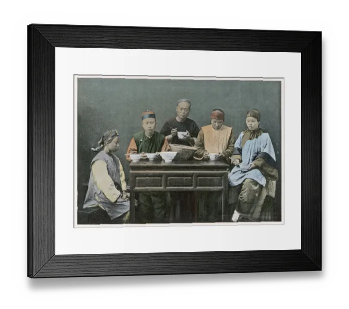 Framed Print : Chinese Family Meal Framed Print : Chinese Family Meal