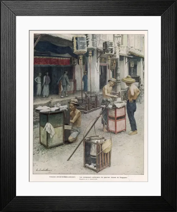 Framed Print : Singapore Street Food Framed Print : Singapore Street Food
