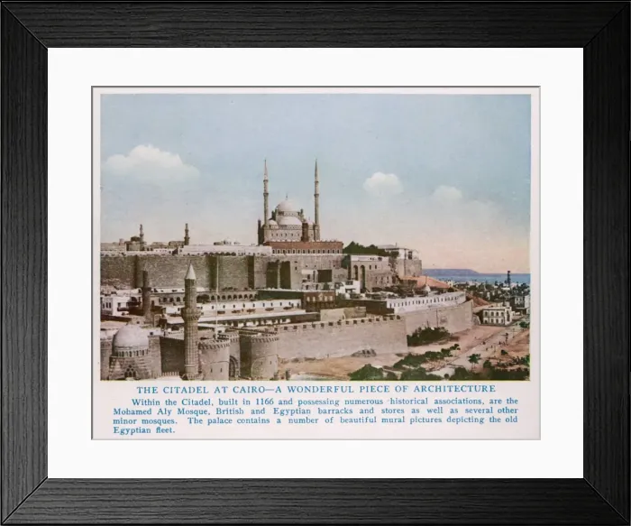 Framed Print : Cairo / The Citadel / 1935 Framed Print : Cairo / The Citadel / 1935