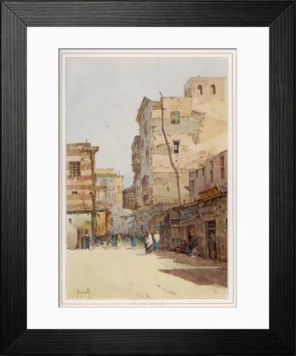 Framed Print : Street Scene in Cairo Framed Print : Street Scene in Cairo