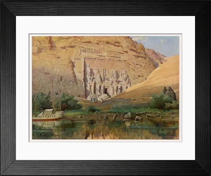 Framed Print : Abu Simbel / Egypt / 1909 Framed Print : Abu Simbel / Egypt / 1909