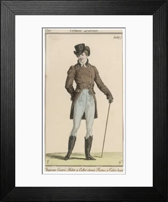 Framed Print : Brown Coat & Black Boots Framed Print : Brown Coat & Black Boots