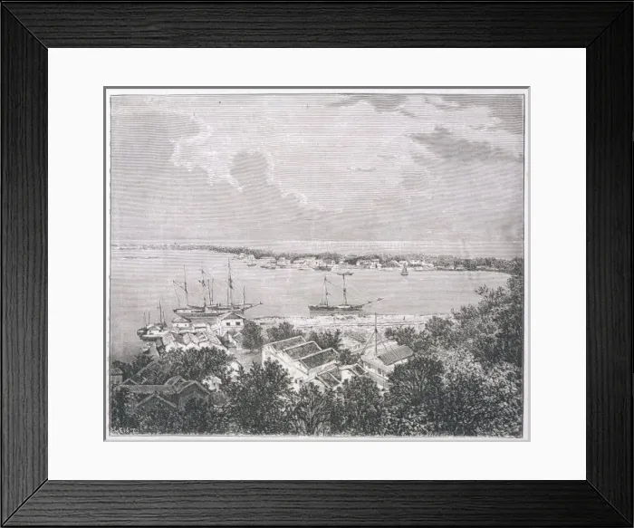 Framed Print : Singapore / Harbour C1870 Framed Print : Singapore / Harbour C1870