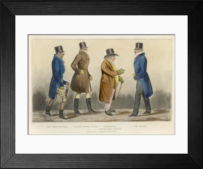 Framed Print : Costume Men / Gronow Framed Print : Costume Men / Gronow
