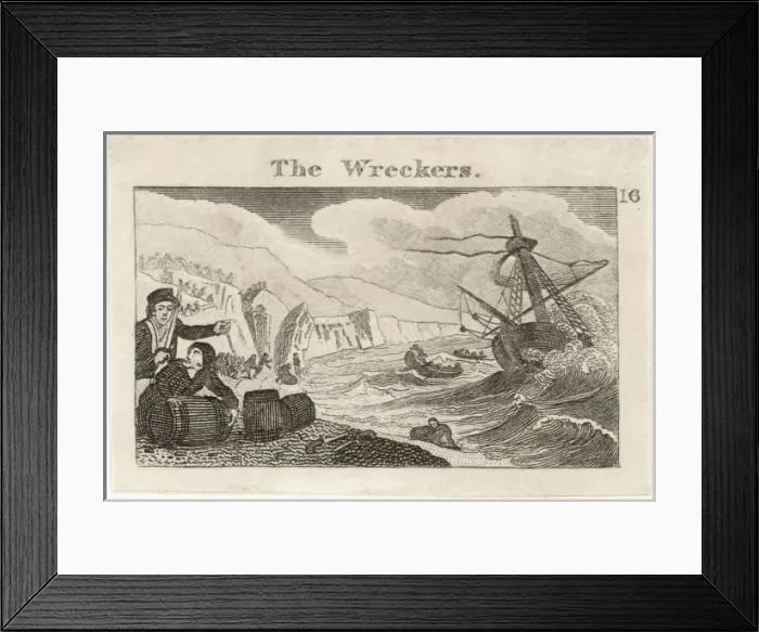 Framed Print : Crime / Wreckers / 1823 Framed Print : Crime / Wreckers / 1823