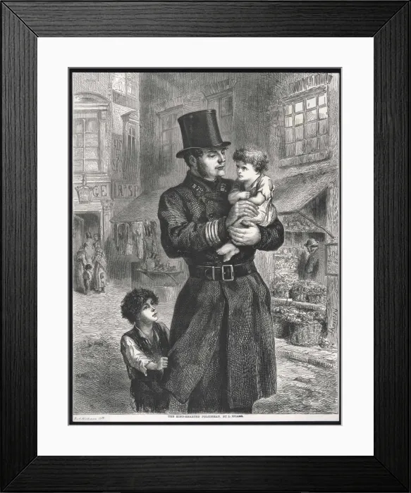 Framed Print : Police / Friendly Copper Framed Print : Police / Friendly Copper