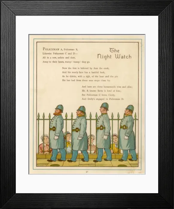 Framed Print : London Policemen