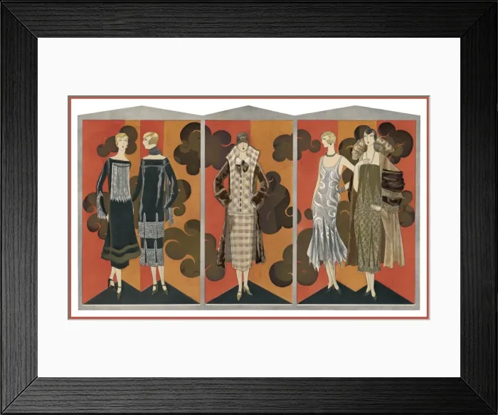 Framed Print : Fashion / Doucet 1924 Framed Print : Fashion / Doucet 1924