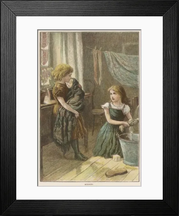 Framed Print : Social / Working Children Framed Print : Social / Working Children