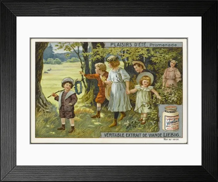Framed Print : Children Walk in Woods Framed Print : Children Walk in Woods
