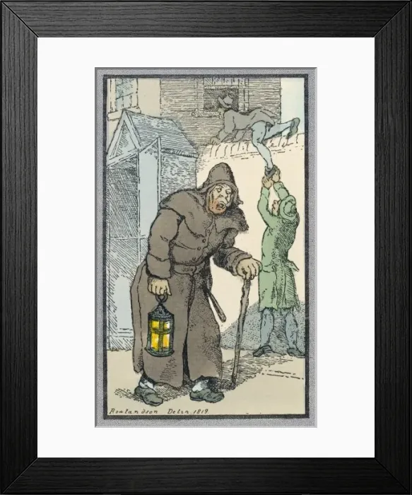 Framed Print : Police / Watchmen / 1819 Framed Print : Police / Watchmen / 1819