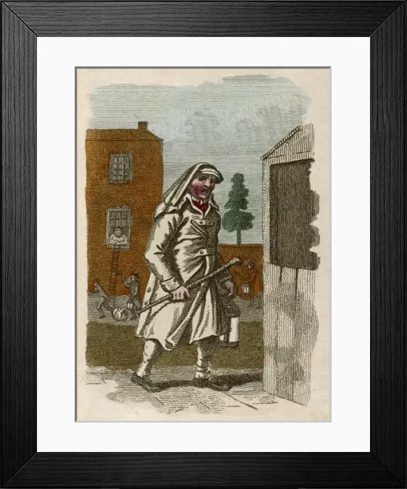 Framed Print : Police / Watchmen / 1804 Framed Print : Police / Watchmen / 1804