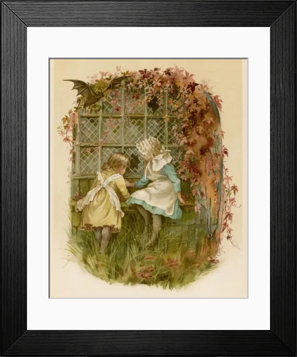 Framed Print : Children / Garden 1889 Framed Print : Children / Garden 1889