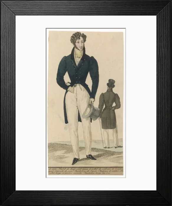 Framed Print : COSTUME / MEN / 1826 Framed Print : COSTUME / MEN / 1826