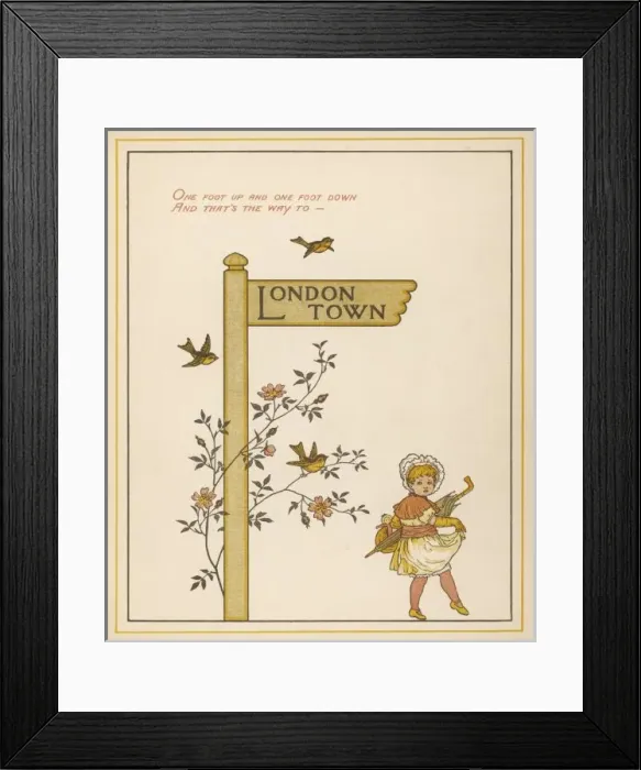 Framed Print : Children / Travel / Signpost Framed Print : Children / Travel / Signpost