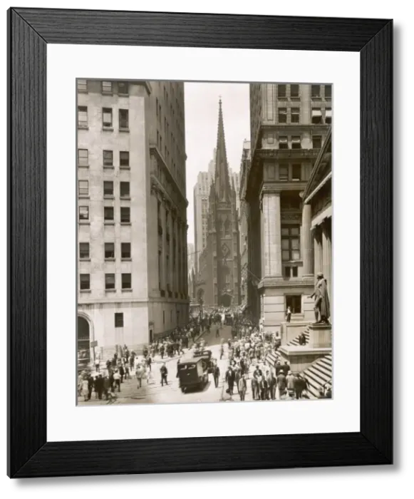 Framed Print : Photo, Wall Street 1929 Framed Print : Photo, Wall Street 1929