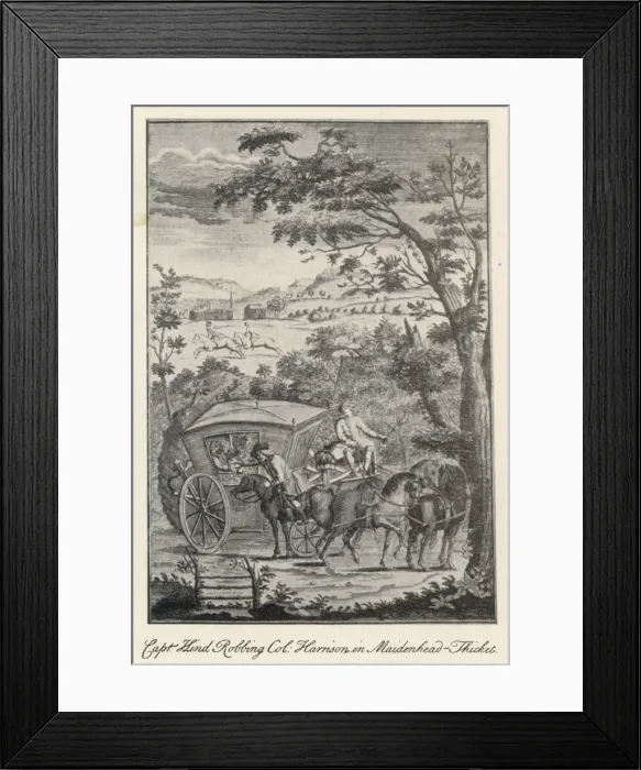 Framed Print : Crime / Captain Hind / C17Th Framed Print : Crime / Captain Hind / C17Th